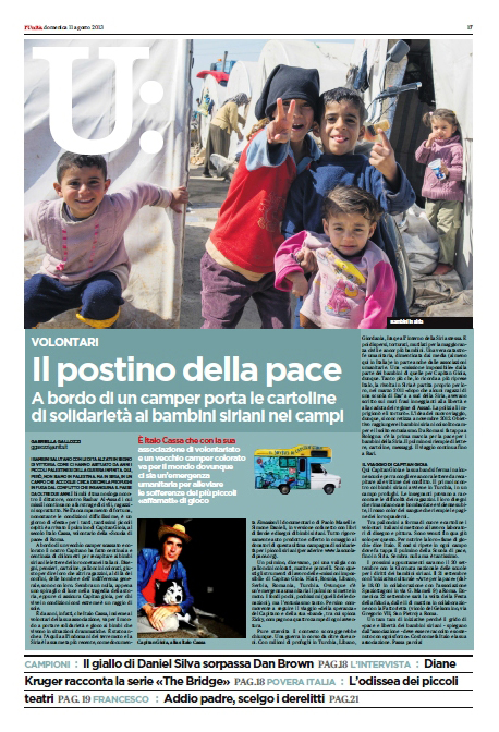 ::: LEGGI IL BELLISSIMO ARTICOLO CHE L'UNIT HA DEDICATO ALLA MISSIONE GIOIA PER I BAMBINI DELLA SYRIA :::